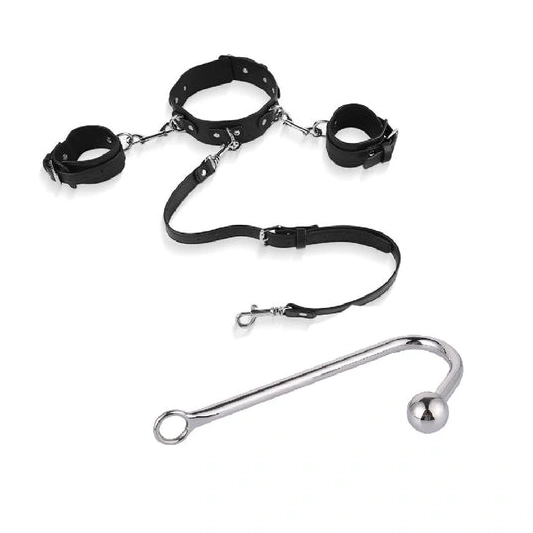 with Elegant and Beaded Cuffs Hook Anal 5334 Collar 0819